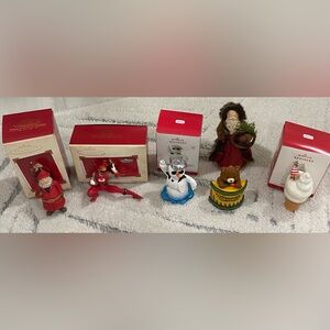 Various Hallmark Keepsake Ornaments (2003 & 2014), Crayola Crayon Ornament